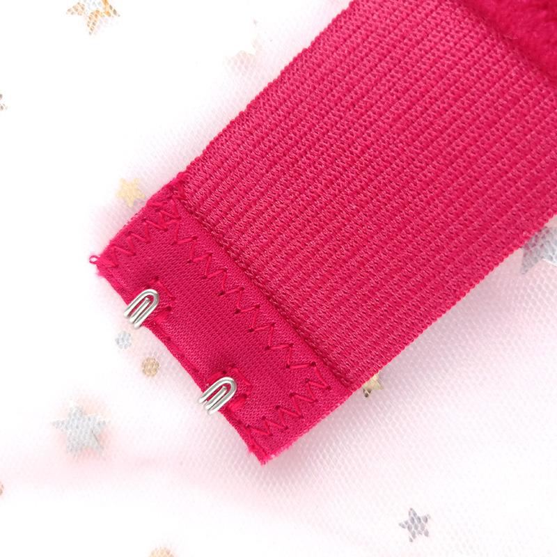 2Pcs Elastic and Breasted Bra Extension Buckle Underwear Extension Buckle Three Rows Two Candy-colored Back Buckle