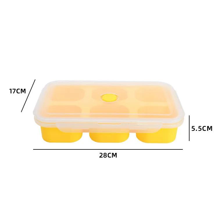 Giant Storage for Food Meal Sauce with Lid Cozinha Silicone Freezer Trays Extra Large Soup Ice Cube Tray Food Freezing Molds