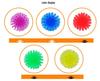 Top-selling 2.5cm Hedgehog Ball: Crystal Foot Massage & Stress Relief Toy