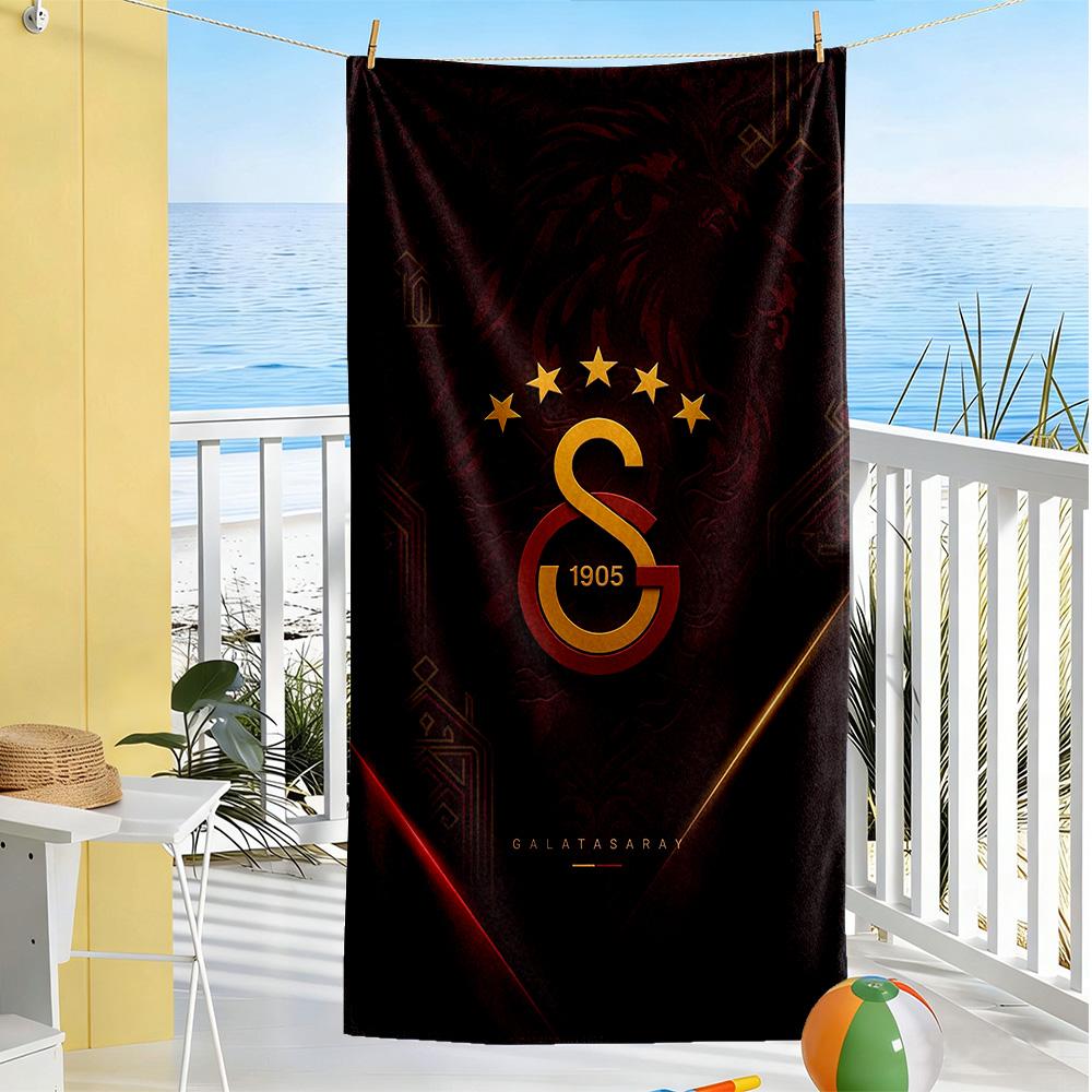 Galatasaray Beach Towel Super Soft Microfiber Quickdry Fabric Comfortable Lightweight Perfect for Traveling Yoga Camping and Swimming