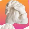 M-Modern-Handabguss Paare Realistische Steinskulptur für Zwei DIY Muttertag Handgefertigte Form Handabguss Gips Klon Finger Du