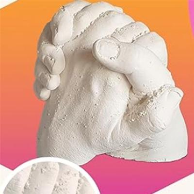 M-Modern-Handabguss Paare Realistische Steinskulptur für Zwei DIY Muttertag Handgefertigte Form Handabguss Gips Klon Finger Du