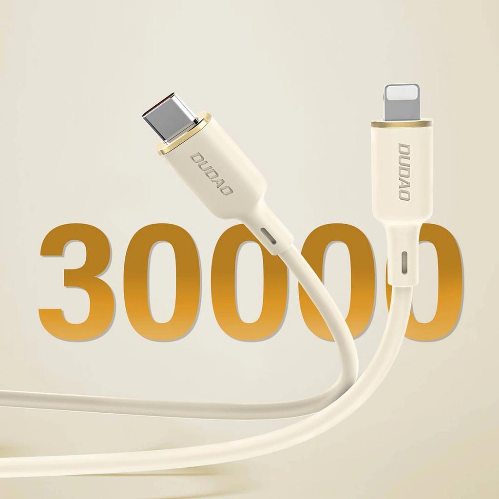 Kabel Dudao L7Scl Usb-C - Lightning 30W 1M - Beżowy