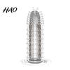 Male Condoms 5Pcs/Set Men External Use Soft Transparent Sexual Stimulation Sex Toy Large Particles Penis Sleeves Spike for Couple