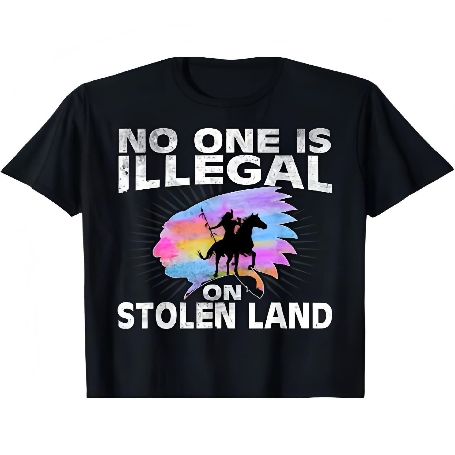

No One Is Illegal Tshirt Men Women T-Shirt S