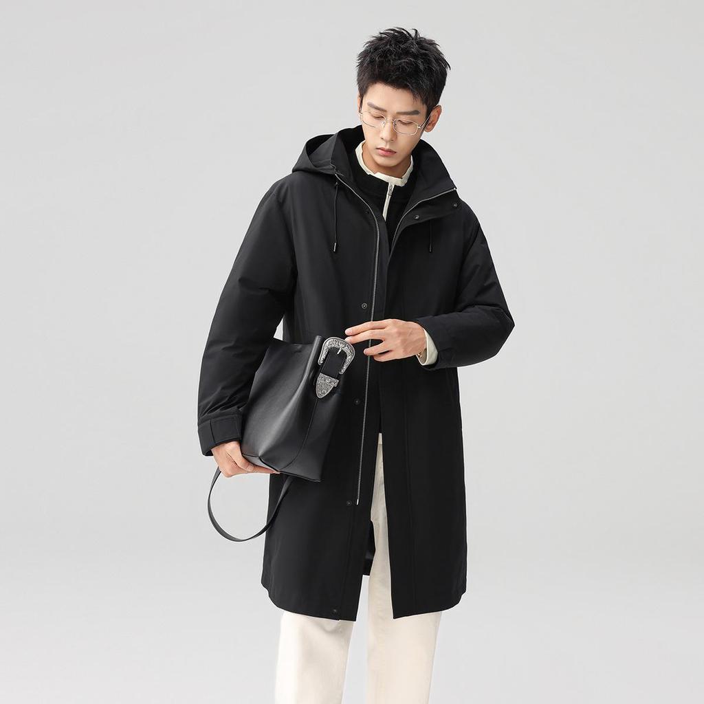 Men's Lightweight Hooded Goose Down Windbreaker 