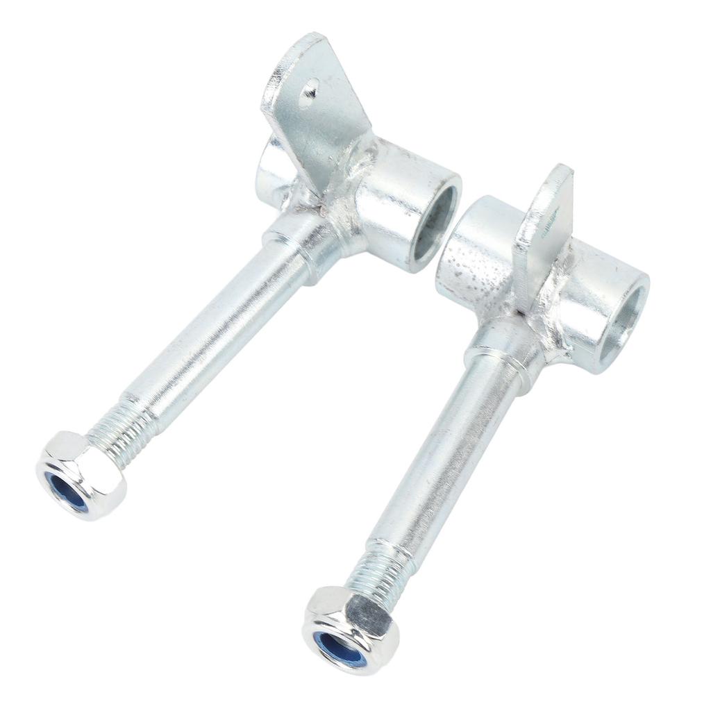 1 Pair M14 Front Wheel Steering Spindle Stud Flange with 4pcs 10mm Bearings for Go Kart ATV Quad