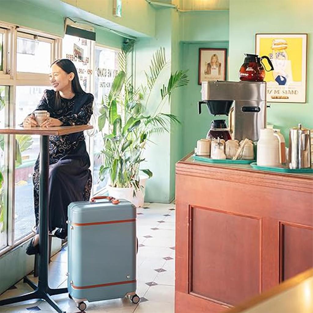 Kufr Velikost S 1 Noc 2 Dny 2 Noci 3 Dny 31L Kolečko Zátka Ekologická taška Včetně Taška Přenosná Taška Notre Crop Modrá [Hunt] Příruční taška 2,9 kg č.06881