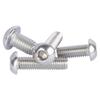 Semicircular Head Hex Socket Screws, 304 Stainless Steel M2-M12, ISO7380 Machine Thread Bolts