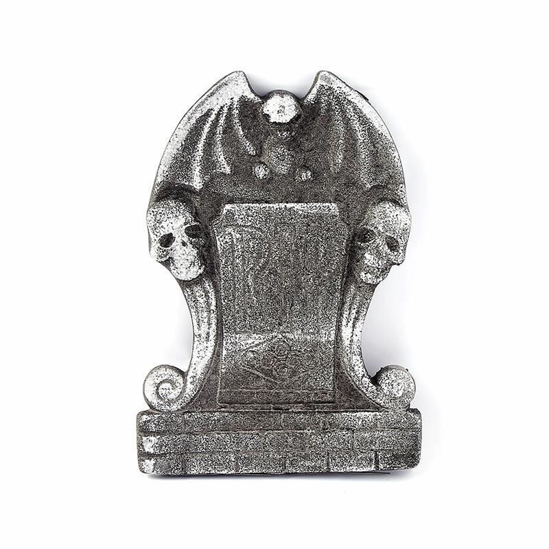 Halloween Decoration Foam Tombstone Haunted House Bar Scenery Environmentally Friendly Skull Tombstone Horror Atmosphere Venue Layout