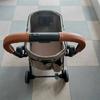 1 Set PU Leather Strollers Grip Protectors Feature Zipper Design Easy To Clean Handlebar Sleeve For Long Time Use