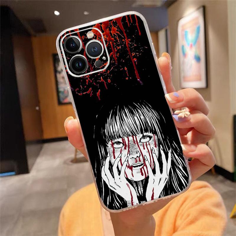 Phone Case For iphone 17 Pro Max Air 16 15 14 13 Pro Max 15 16 Pro 15Plus Horror manga Tomie Junji Ito