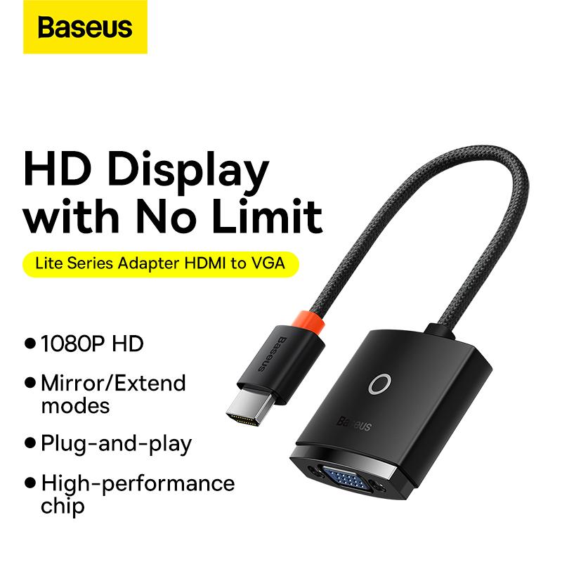 

Адаптер серии Baseus Lite с HDMI на VGA