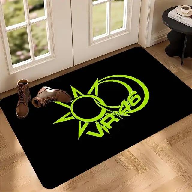 46 The Doctor Motorcycle Racing Rectangle Carpet Carbon Fiber Yellow Sport Bike Fan Home Decor Mat Floor Rug Entryway Doormat