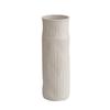 European Frosted Vertical Stripe Ceramic Vase Set for Home Decoration
