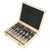 8Pcs HSS Twist Drill Bit Set Large Heat Treated Industrial