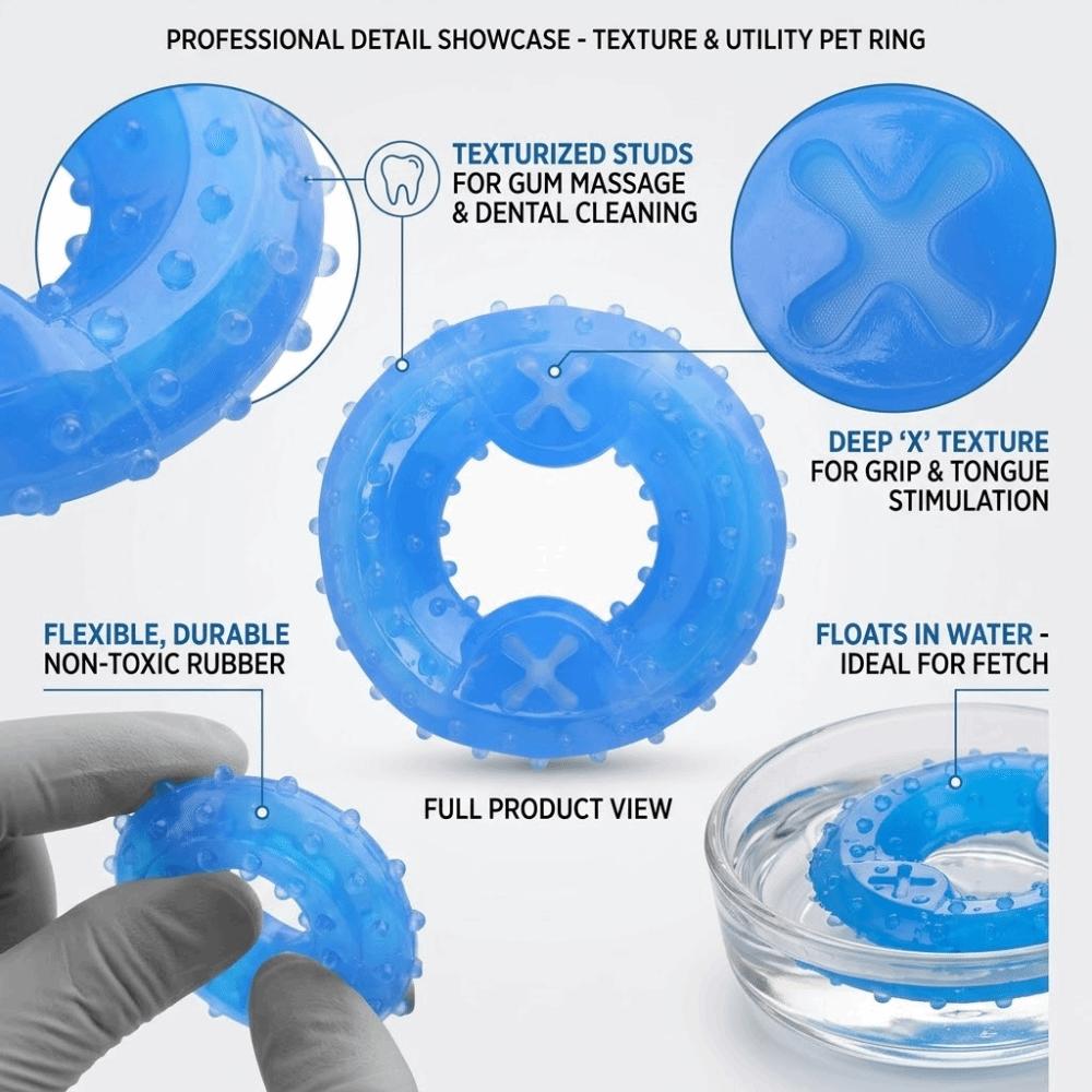 Soft Rubber Dog Cooling Toy circular Frozen Chew Toy Fun TPR Durable Toy  Indoor Play