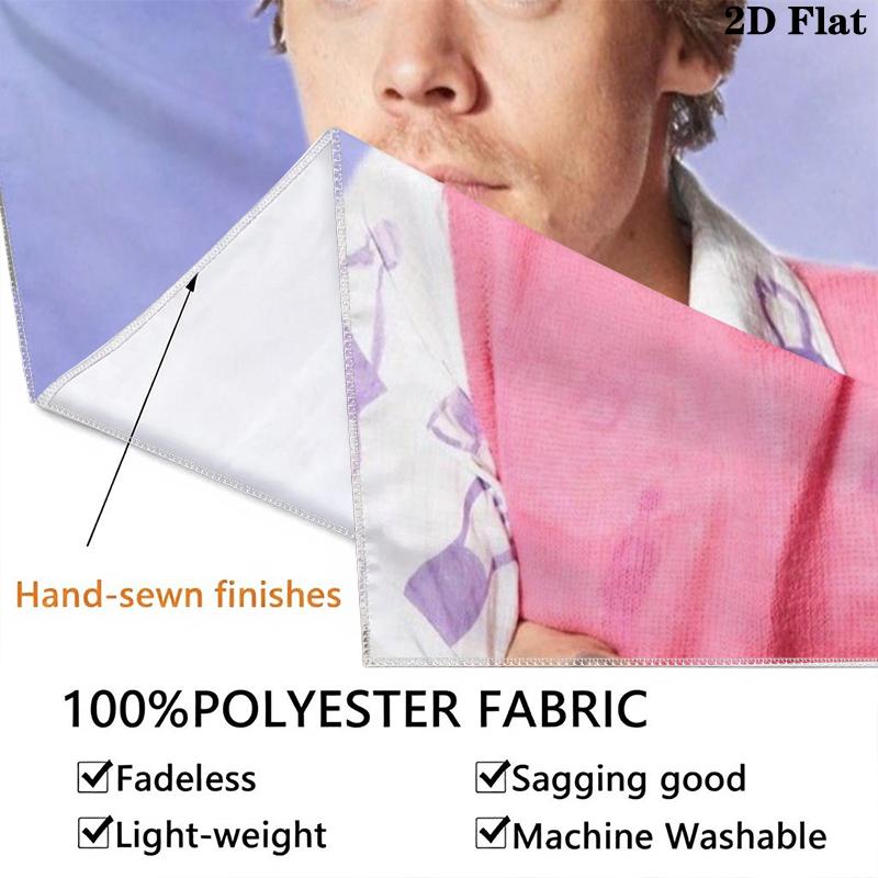 Harry Styles Wall Tapestry Aesthetic Wall Hanging Printed Fabric Blanket Decorative Tapestries for Bedroom Living Room Home Decor