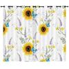 Flower Series Sunflower Digital Printing Curtain Blackout And Punching