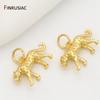 2026 New Designer Gold Plated Leopard Shape Pendants Charms Jewelry Making DIY Creative Bracelets Necklaces Pendant Accessories
