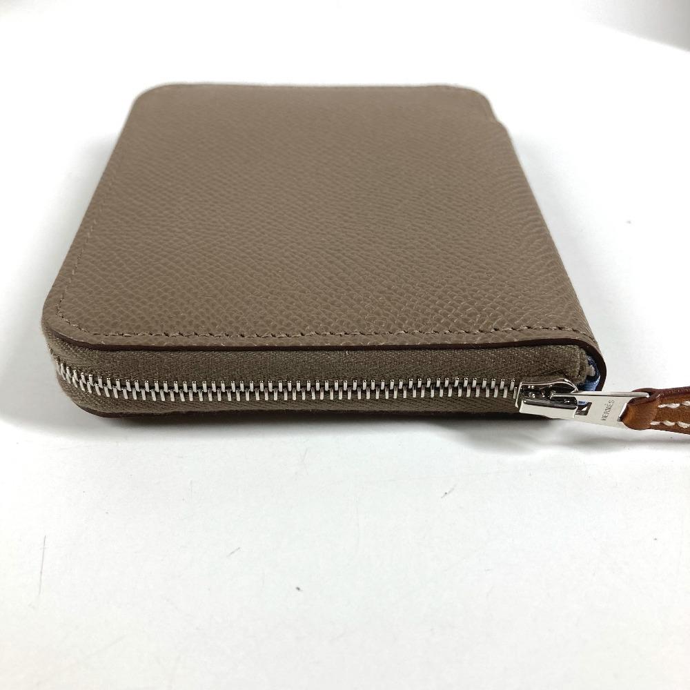 HERMES Azap CompactSilk-In Wallet Coin Compartment Zip Around coin purse Unused