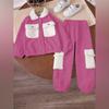 Kids Cartoon Casual Fashion Outfit Set Long Sleeve Top & Pants
