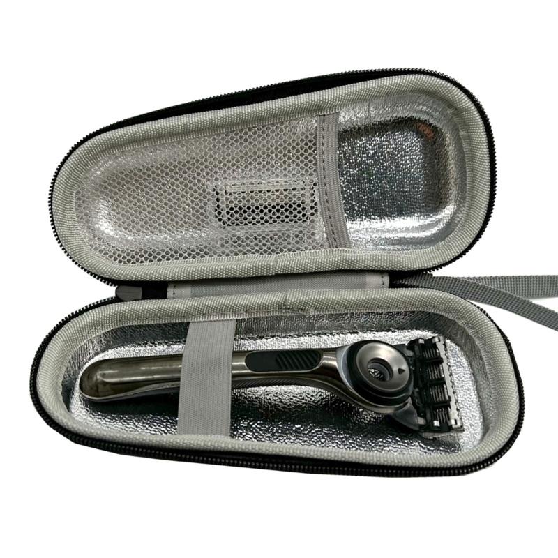 Portable Waterproof Carrying Case Shockproof Dustproof Case Compact Storage Case Large Size for Small  Manual Shaver