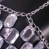 Rhinestones Body Chain Tanks Top Sleeveless Crop Top Body Jewelry Beach Bikini Coverups for Club Party Body Jewelry