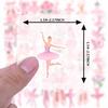 35-50 Pezzi Adesivi Ballerina Femminili Eleganti Adesivi Balletto Adesivi Per Chitarra Fai da Te Skateboard Laptop