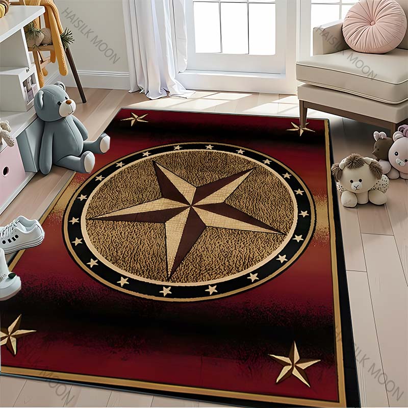 1PC Vintage Pentagram Carpet Suitable for Bedroom, Living Room, Children's Room, Dance Studio, Comfortable & Durable Yoga Mat