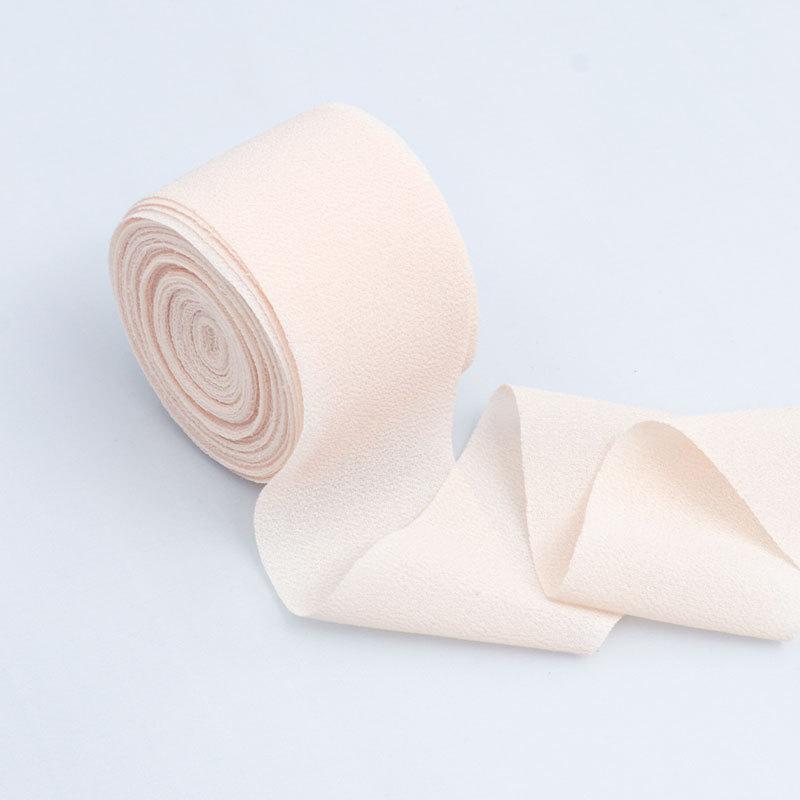 4cm Snow Textile Ribbon Transparent Mesh Ribbon Headdress Hair Band Bow Material Colorful Ribbon Ribbon Wedding Gift Ribbon Bow DIY Flower Handmade