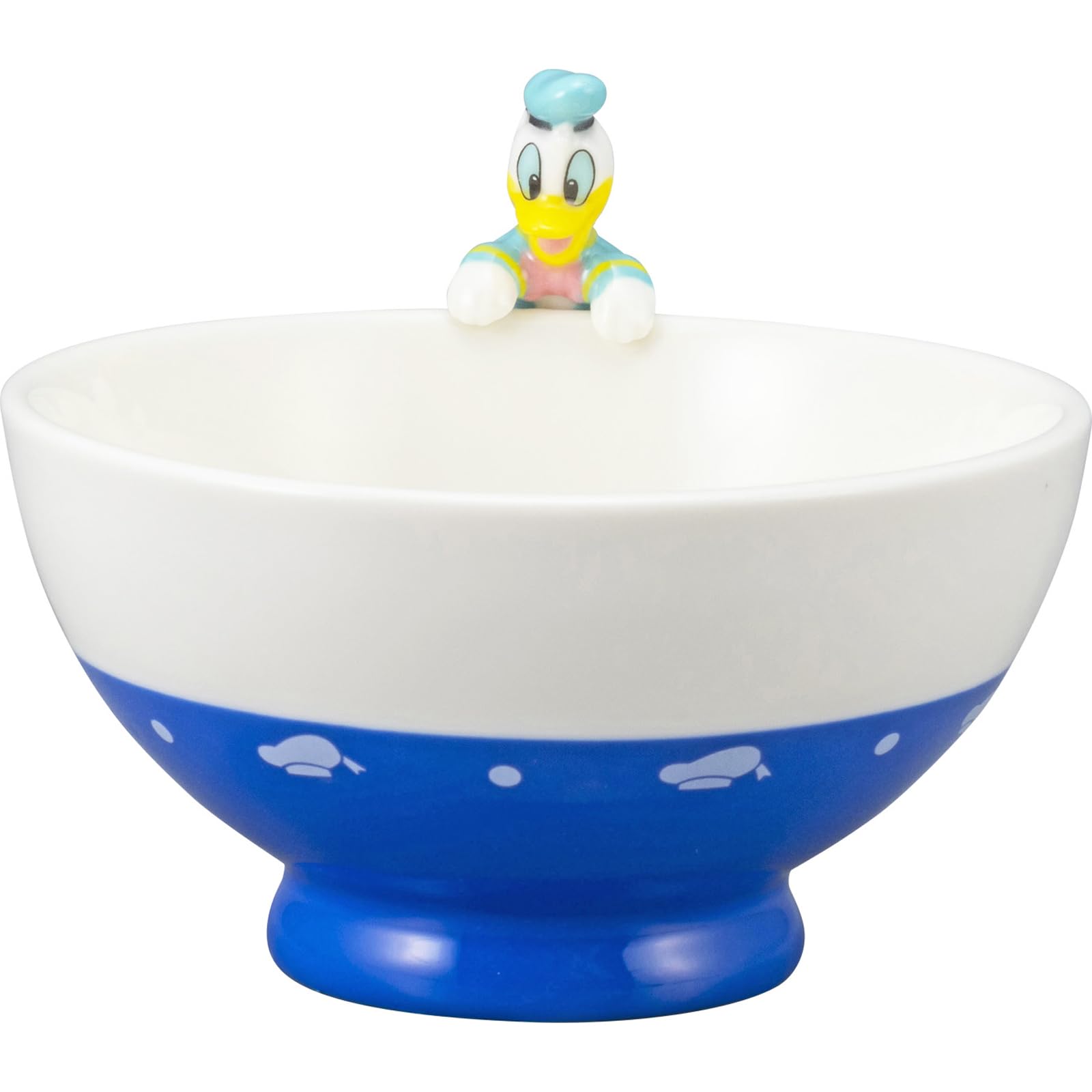 

San Art Disney Дональд Дак Рисовая пиала, Высота примерно 6 см, с фигуркой, SAN4081-3