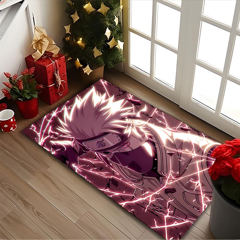 1 pièce de tapis de chaise imprimé Naruto pour utilisation à la maison, au bureau, tapis pour salon, cuisine, salle de jeux