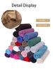 Elastic Knitted Headscarf Turban Elastic Headscarf Solid Color Super Soft Ultra Long Breathable Headband Women'S Casual Breathab