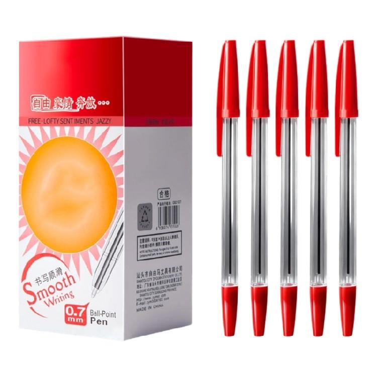 0.7mm Medium Point Ball Pen Ballpoint Pen Smooth Writing Business Plastic Oil Pen for Office School Student Writing Gift