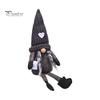 Long Legged Gnome Figurines Christmas Plush Decoration with Legs, Faceless Handmade Fabric Neutral Gifts for Friends Doll Figurines, Sitting Elf Home