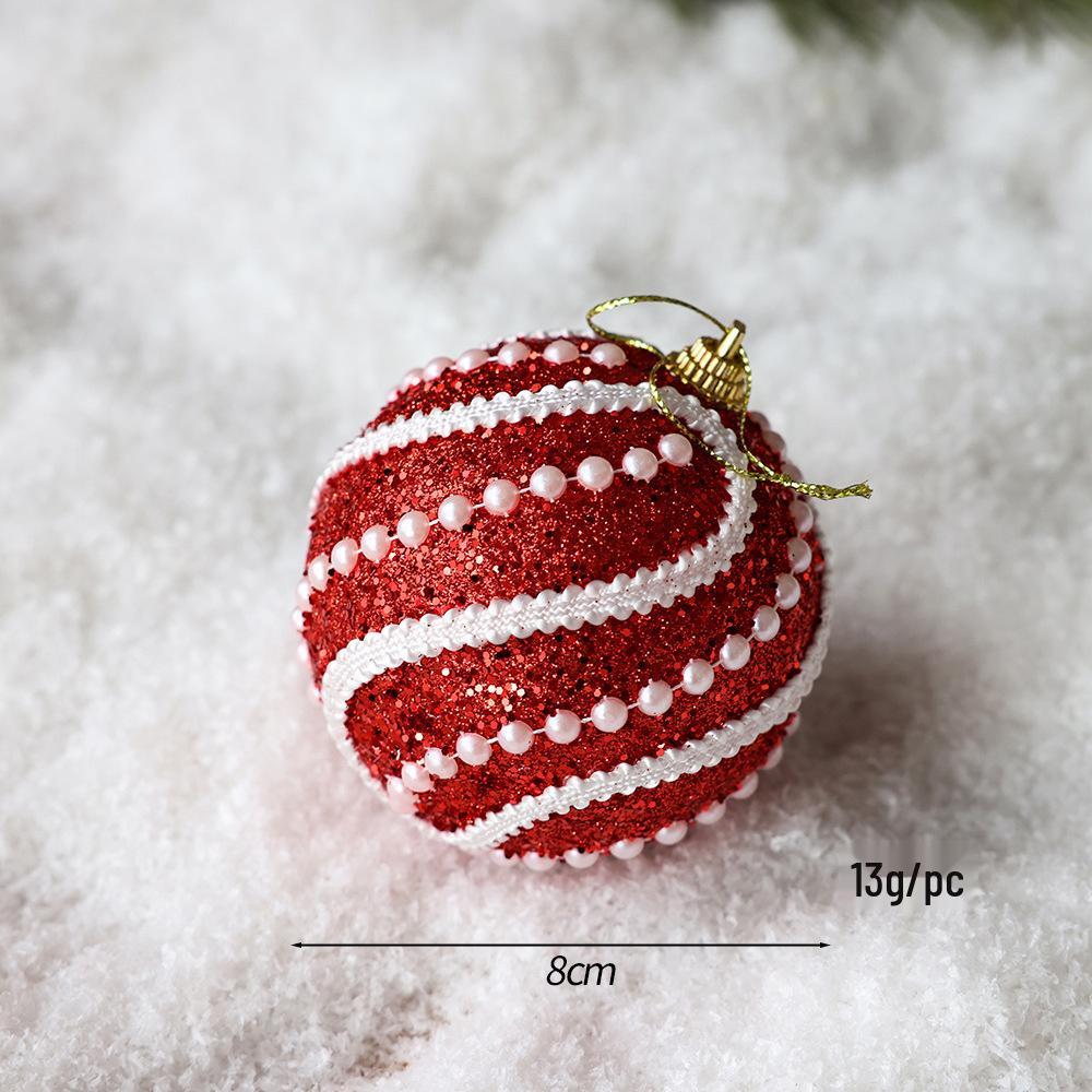 DIY Painted Foam Christmas Ornament: Snowflake & Irregular Pompon Balls