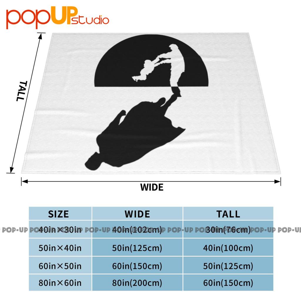 Super Dad Shadow Ultra-Soft Blanket Quilt Winter Sofa Cover Bed Covers