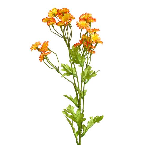 6Pcs 30-Head Artificial Chamomile Flower Bouquet Lifelike Silk Daisy for Home Wedding Decor No-Wilt Easy-Care Wedding Flower Props for Centerpieces