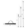 2Pcs Camping Canopy Pole Aluminum Alloy Telescopic Tent Support Foldable Beach Shelter Awning Pole For Outdoor Adjustable