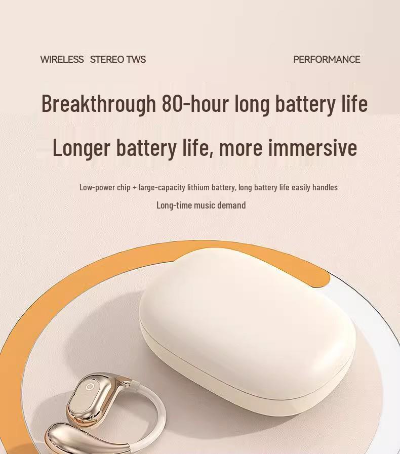 2025 OWS Ear-Hook Bluetooth Headphones - High Sound Quality, Long Battery Life, Open In-Ear Design