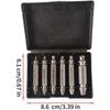 Broken Screw Extractor Set,with Storage Case 6 Piece Steel | Screw Extractor Kit | for Father Boyfriend Husband Grandpa Guy Teens Craft Enthusiasts