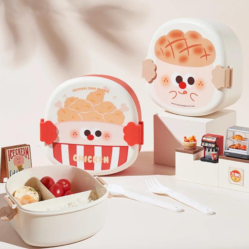 Cute Lunch Box For Kids Compartments Lunchbox Children Kid School Outdoor Camping Picnic Food Container Portable