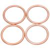 Exhaust Pipe Gasket For Kawasaki ZX600 Ninja ZX-6 1990-2002 ZX-6R ZX6R 1995-1997 ZX900 ZX9R ZX-9R 1998-1999 ZZR600 2003-2005