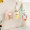 Wall Mounted Toothpaste Storage Rack Cartoon Electric Toothbrush Stand Rack  Bathroom Organizer