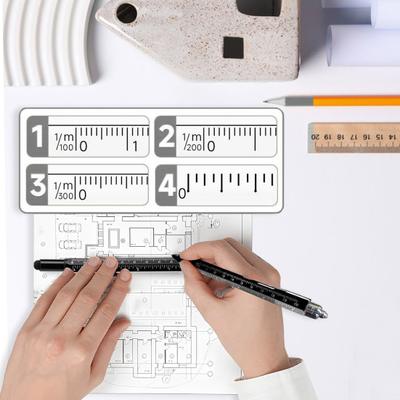 Mehrzweck-Werkzeugstift für Männer, LED-Licht, Schraubendreher, Lineal, Eingabestift, Wasserwaage, Flaschenöffner, Gadgets, 9-in-1-Multitool-Stift