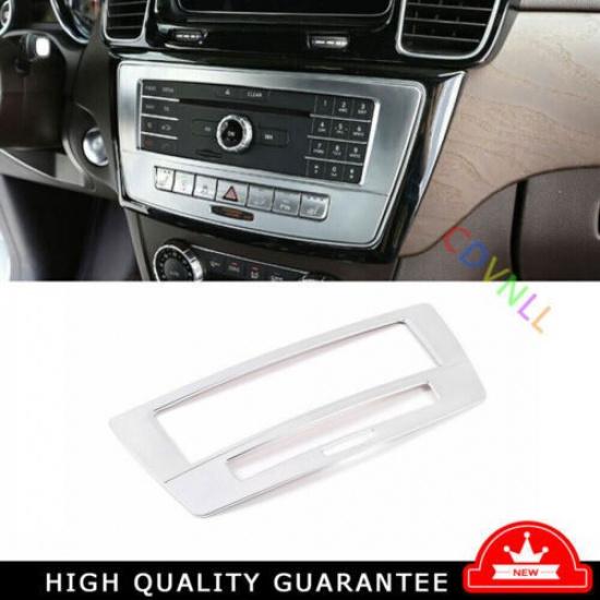 Console Volume Switch Button Panel Cover For Benz GLE GLS 2016-2019 Matte Silver