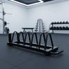 Barbell Plate Trolley Space-Saving Wheeled Weight Storage Rack Heavy-Duty