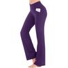 Women's Mid Rise Bootcut Long Yoga Pants Relaxed Fit Casual Sport Wide Leg Trousers