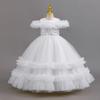 Girls' Puffy Princess Dress – Flower Girl & Piano Performance Formal Wear
